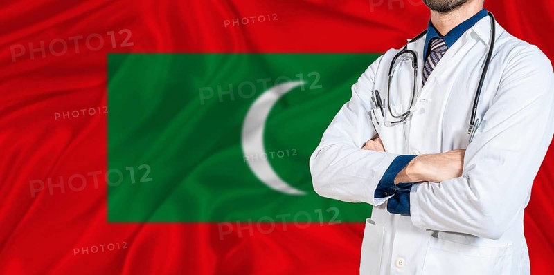 Maldives national health system. Maldives health and medical insurance concept
