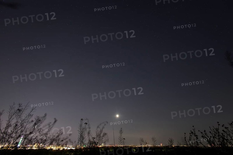 Starry sky for the lunar eclipse seen from Drachenberg in Berlin on 07.09.2025