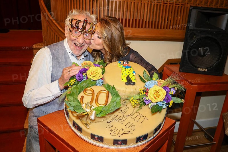 Dieter Hallervorden and Christiane Zander at the premiere of the play 'Der eingebildet Kranke' and Dieter Hallervorden's 90th birthday at the palace gardens Theatre. Berlin, 05.09.2025