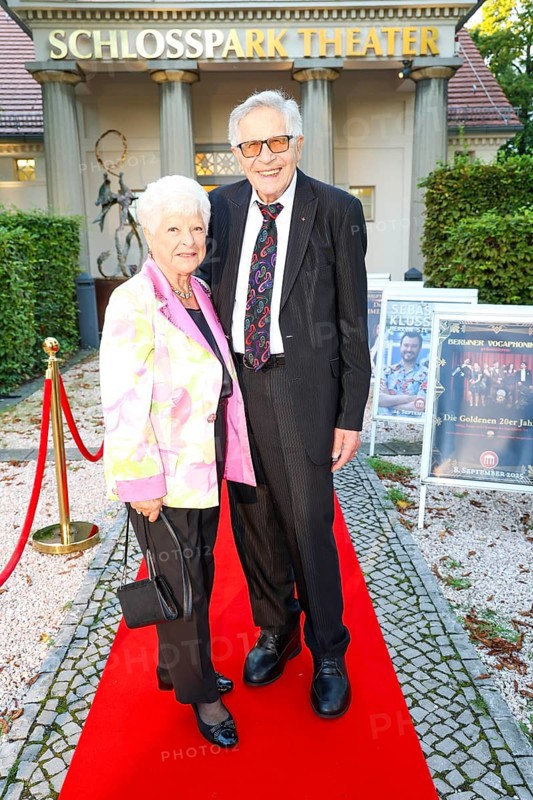 Reni and Otfried Laur at the premiere of the play 'Der eingebildet Kranke' and Dieter Hallervorden's 90th birthday at the palace gardens Theatre. Berlin, 05.09.2025