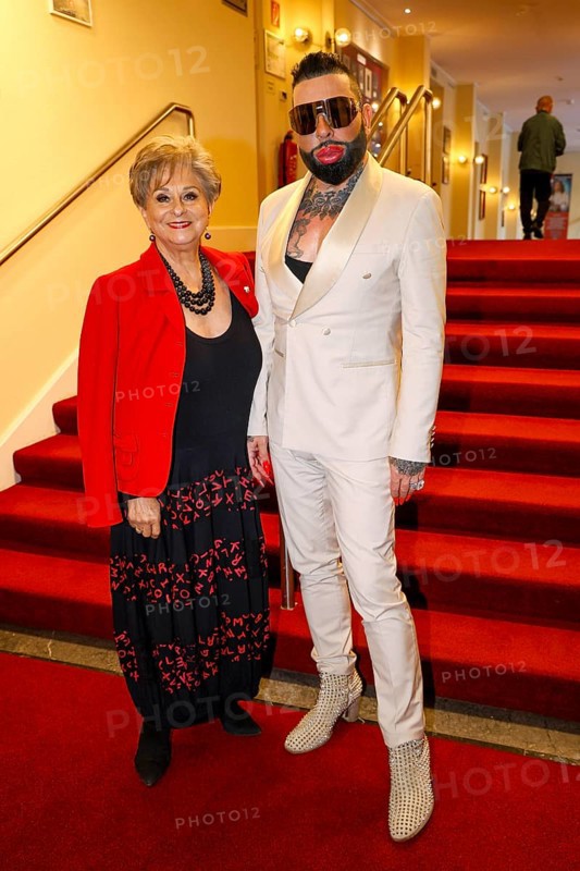 Dagmar Frederic and Harald Glööckler at the premiere of the play 'Der eingebildet Kranke' and Dieter Hallervorden's 90th birthday at the palace gardens Theatre. Berlin, 05.09.2025