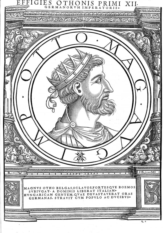 Otto I the Great (born 23 November 912, died 7 May 973 in Memleben) from the Liudolfing dynasty was Duke of Saxony and King of the East Franconian Empire from 936, regnum francorum orientalium, King of Italy from 951 and Roman-German Emperor from 962, authentic, digitally restored reproduction from a 19th century original, record date not stated