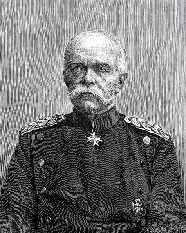 Georg Leo von Caprivi de Caprara de Montecuccoli, from 1891 Count von Caprivi de Caprara de Montecuccoli (born 24 February 1831 in Charlottenburg, died 6 February 1899 at Gut Skyren near Messow, Brandenburg), Prussian officer and successor to Bismarck as German Chancellor from 1890 to 1894, Historical, authentic, digitally restored reproduction from a 19th century original, Record date not stated