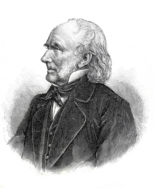 Friedrich Adolph Wilhelm Diesterweg (born 29 October 1790 in Siegen, died 7 July 1866 in Berlin), German pedagogue, Historical, authentic, digitally restored reproduction from a 19th century original, Record date not stated