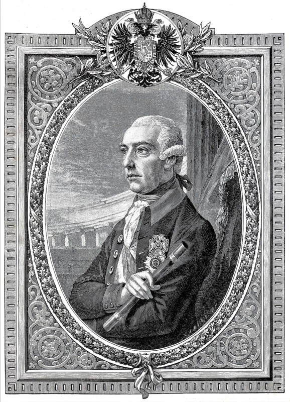 Joseph II, (born 13 March 1741 in Schönbrunn Palace, died 20 February 1790 in Vienna), from 1765 to 1790 as the first member of the House of Habsburg-Lorraine Emperor of the Holy Roman Empire, Historical, authentic, digitally restored reproduction from a 19th century original, Record date not stated