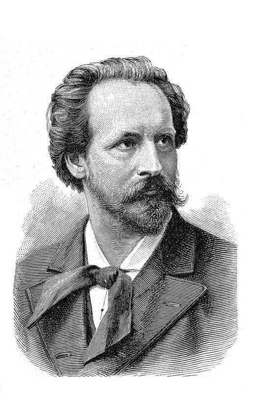 Adolf Johann Albrecht Friedrich Enoch von Wilbrandt (born 24 August 1837, died 10 June 1911 ibid.), German writer and director of the Burgtheater in Vienna, Historical, authentic, digitally restored reproduction from a 19th century original, Record date not stated