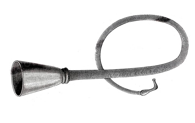Medicine, Historical hearing tube or sound tube, predecessor of hearing aids, 1890, Historical, authentic, digitally restored reproduction from a 19th century original, Record date not stated