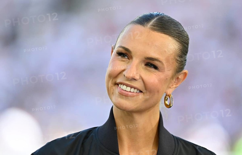 DAZN presenter Laura Wontorra, portrait smiles, Bundesliga, MHPArena, MHP Arena Stuttgart, Baden-Württemberg, Germany
