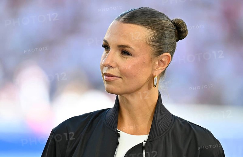 DAZN presenter Laura Wontorra, portrait Bundesliga, MHPArena, MHP Arena Stuttgart, Baden-Württemberg, Germany