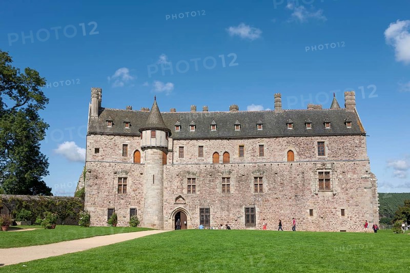 Chateau la Roche Jagu, 15th century, commune of Ploëzal, Côtes-d'Armor, Brittany, France