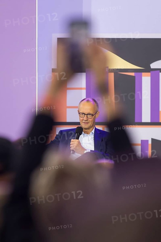 Friedrich Merz (CDU, Chancellor of the Federal Republic of Germany) during a stage talk at the Open Day at the Federal Chancellery in Berlin on 24 August 2025. On 23 and 24 August, the Federal Chancellery, the federal ministries and the Federal Press Office will open their doors to all citizens