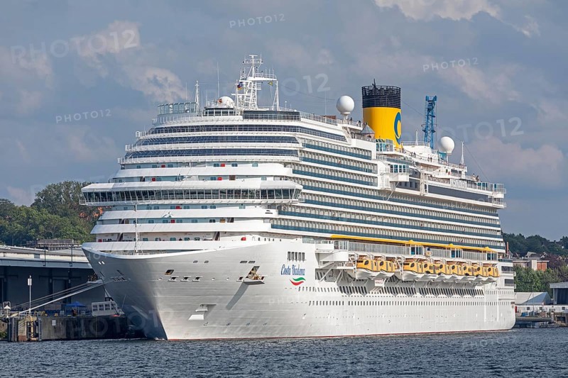 Cruise ship Costa Diadema, harbour, terminal Kiel, Schleswig-Holstein, Germany