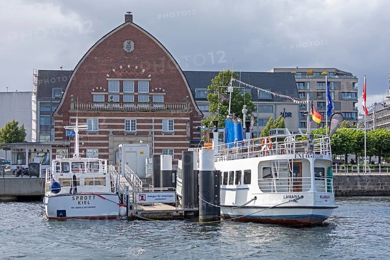 Maritime museum, boats, jetty, Kiel, Schleswig-Holstein, Germany