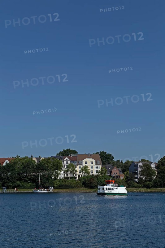 Passenger ferry Adler 1, Kiel Canal, Kiel, Schleswig-Holstein, Germany