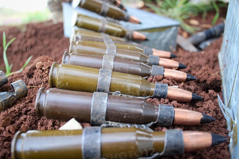 Syrian armed opposition fighters preparing ammunition during combat against ISIS. Aleppo, Syria March 29, 2016, Aleppo, Syria