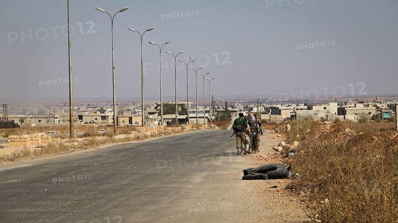Syrian opposition fighters during battles with ISIS in northern Syria. Counterterrorism. Aleppo, Syria October 15, 2016, Aleppo, Syria