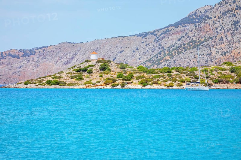 Panormitis bay, Panormitis, Symi Island, Dodecanese Islands, Greece