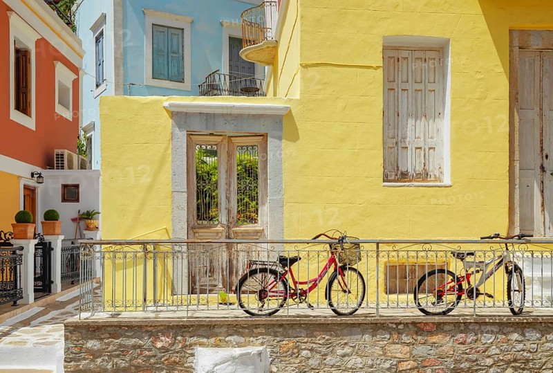 Old town, Gialos, Symi Island, Dodecanese Islands, Greece