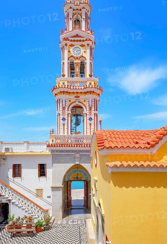 Panormitis monastery, Panormitis, Symi Island, Dodecanese Islands, Greece