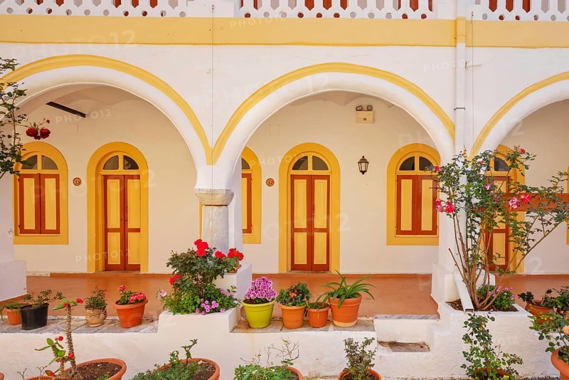 Panormitis monastery, Panormitis, Symi Island, Dodecanese Islands, Greece