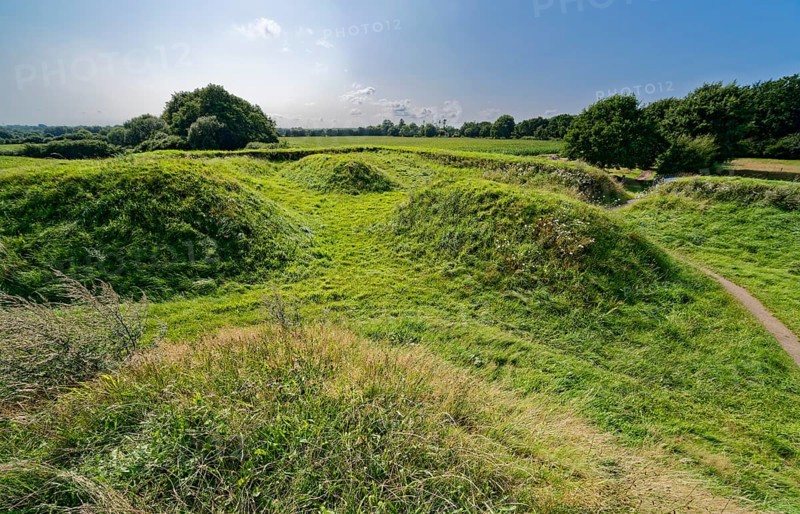 Parts of the Danewerk rampart system. Danewerk, part of the Haithabu and Danewerk UNESCO World Heritage Site, is a fortification for the defence of trade routes from the Viking Age in the municipality of Dannewerk in the Schleswig-Flensburg district. Dannewerk, Schleswig-Holstein, Germany
