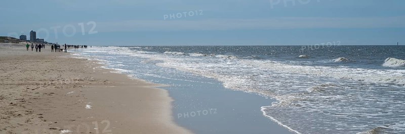 Restaurant and beach crossing, panorama format, Wenningstedt, Sylt, North Frisia, Schleswig-Holstein, Germany