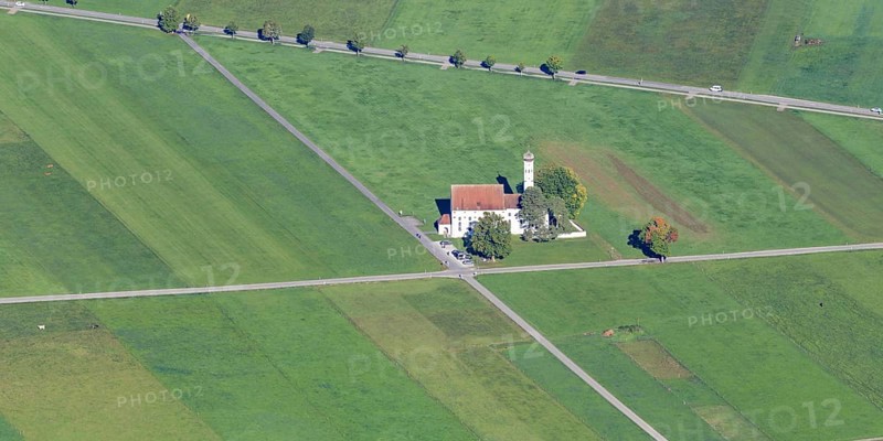 Wallfahrtskirche St. Coloman, Königswinkel, Ostallgäu, Allgäu, Bavaria, Germany
