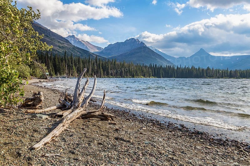 180828_268 Two Medicine Lake near Two Medicine General Store in Glacier National Park, Montana, USA