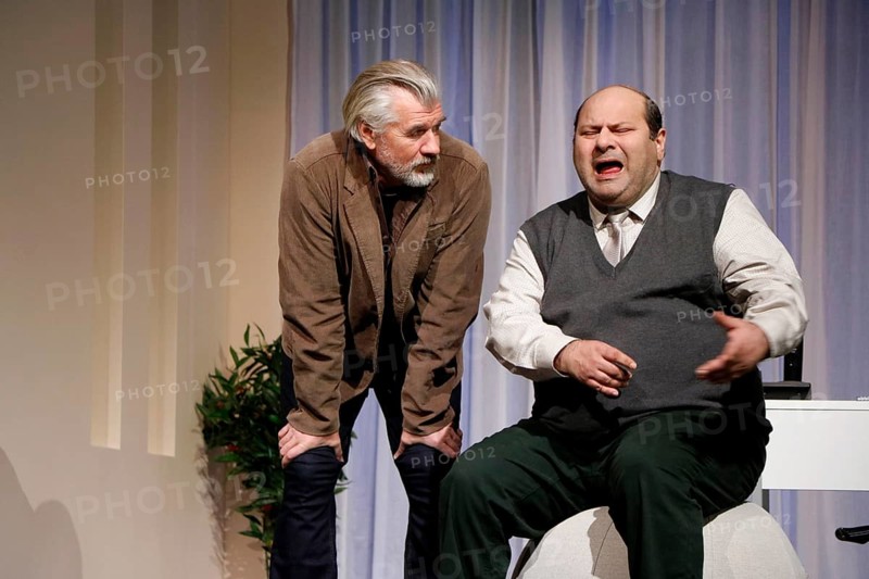 Daniel Morgenroth and Georgios Tsivanoglou during the photo rehearsal of The Neurosen Cavalier at the Schlossparktheater in Berlin on 26.11.2025
