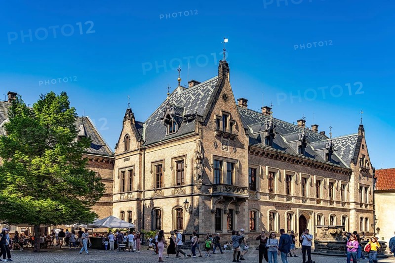 The New Provostei on George Square at Prague Castle, Prague, Czech Republic