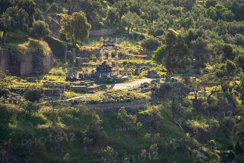 Tholos in the Sanctuary of Athena Pronaia, Archaeological Site of Delphi, UNESCO World Heritage Site in Delphi, Greece
