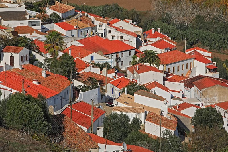 City of Aljezur on the west coast, Algarve, Portugal