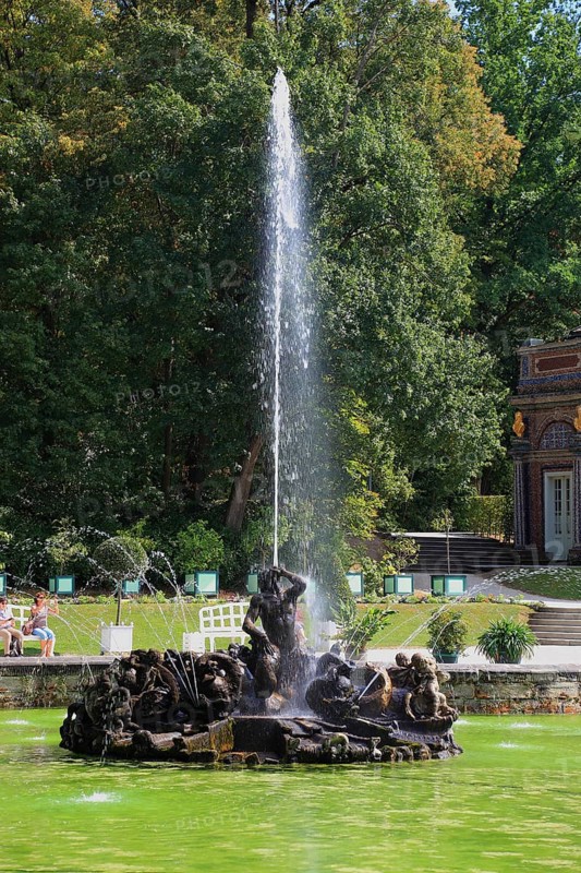 Water features of the Upper Grotto, Hermitage in Bayreuth, Upper Franconia, Bavaria, Germany