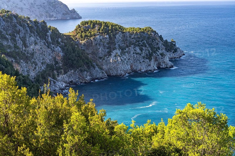 The coast near the village of Pili or Pelio, the island of Euboea or Evia, Greece