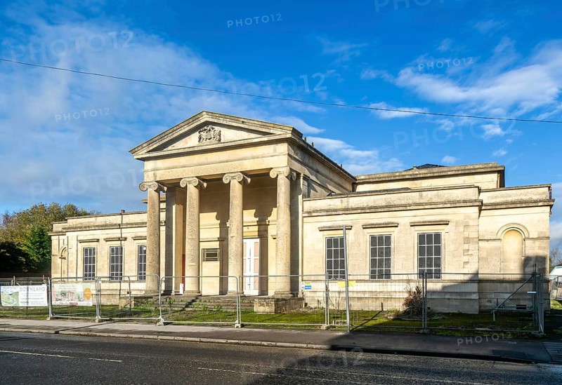 Devizes Assize Court building currently derelict, Devizes, Wiltshire, England, UK architect Thomas Henry Wyatt 1835