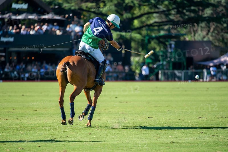 Polo player Bartolome Castagnola from Team La Natividad La Dolfina at the 132nd Argentine Open Polo Championship (Spanish 132nd Abierto Argentino de Polo de Palermo) at the Polo Stadium in Buenos Aires, Argentina