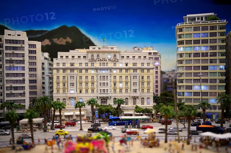Interior view, replica of Copacabana, Rio de Janeiro, Brazil, Hotel Copacabana Palace, miniature picture, Miniatur Wunderland, Free and Hanseatic City of Hamburg, Germany