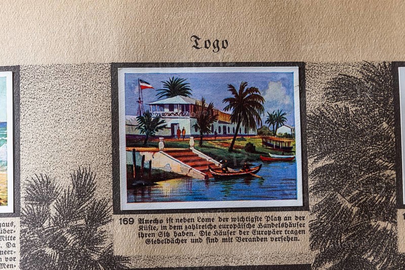 German colonies. Togo. Aného or Anecho. An anthology published by Cigaretten-Bilderdienst Dresden from 1936. Germany