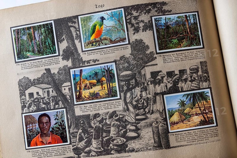 German colonies. Togo. Caption: Eweneger. These Negroes form an important ethnic group in the south of the protected area. An anthology published by Cigaretten-Bilderdienst Dresden from 1936. Germany