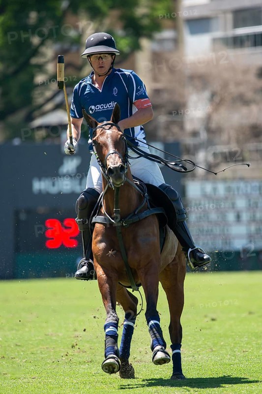 Portrait of polo player Isidro Strada from the La Dolfina 2 team at the 132nd Argentine Open Polo Championship (Spanish 132nd Abierto Argentino de Polo de Palermo) at the Polo Stadium in Buenos Aires, Argentina