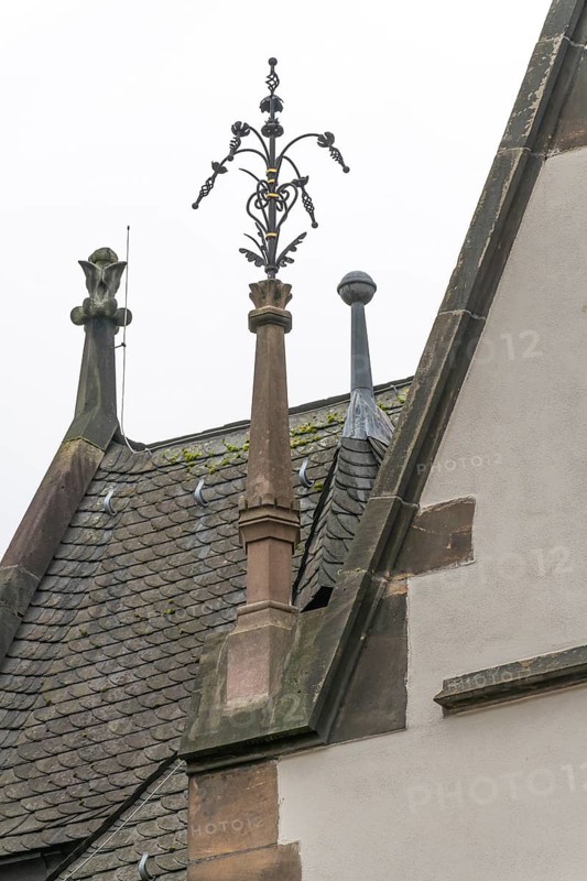Wrought iron decoration, Schulstraße, Marburg, Hesse, Germany