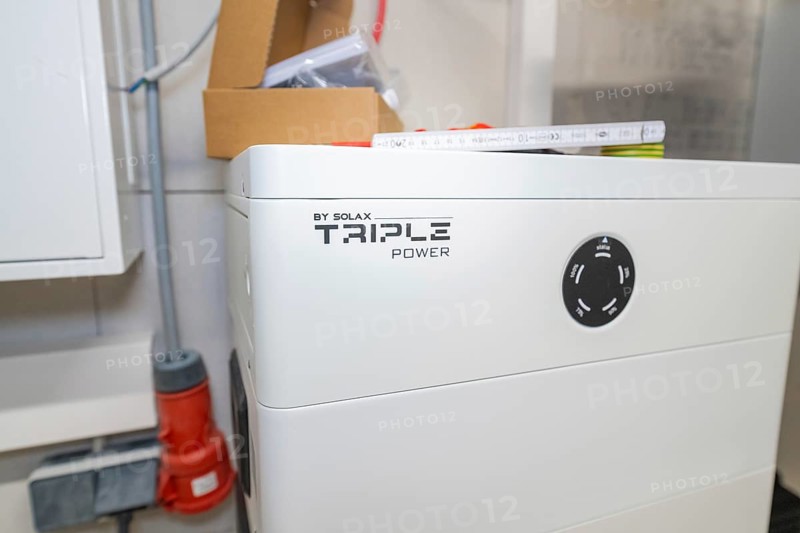 Solax triple power battery in workshop environment for solar energy system