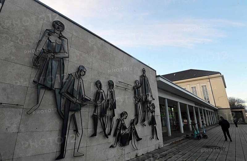 Relief in the entrance area of the University of Erfurt on Nordhäuser Straße