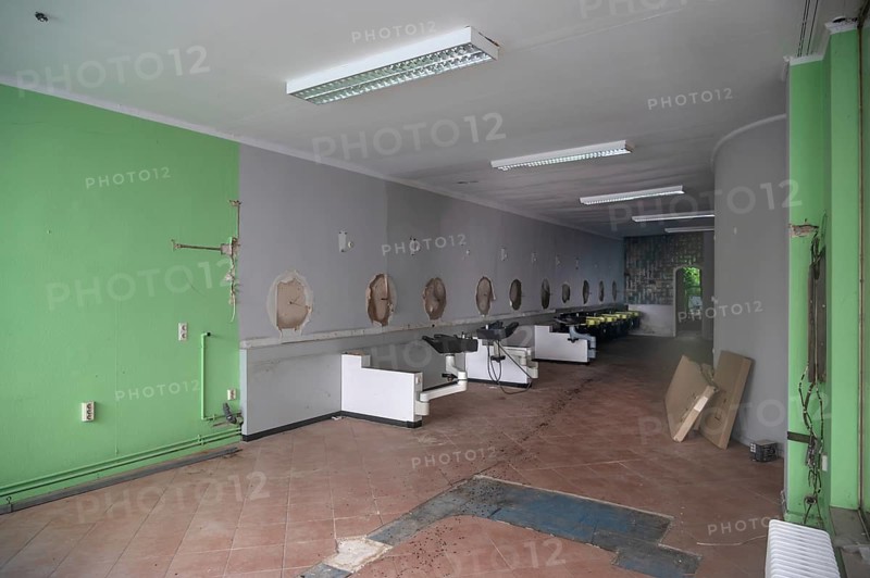 Abandoned hairdressing salon, Hanseatic City of Lübeck, Schleswig-Holstein, Germany
