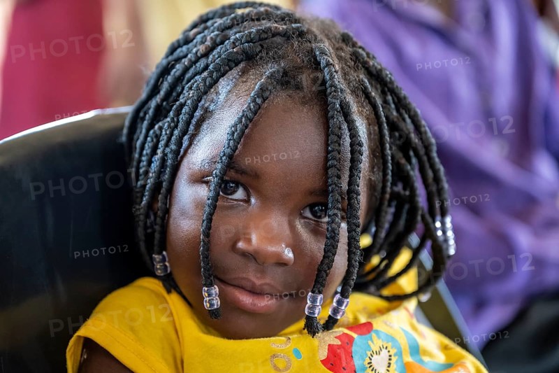 Portrait, young girl, local, Caprivi Strip, Namibia