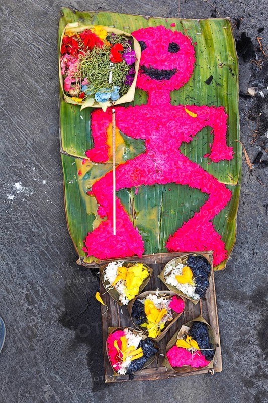 Canang Sari, Balinese Hindu offerings, Bali, Indonesia