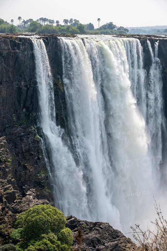 Water plunges into the depths, Victoria Falls, Zimbabwe