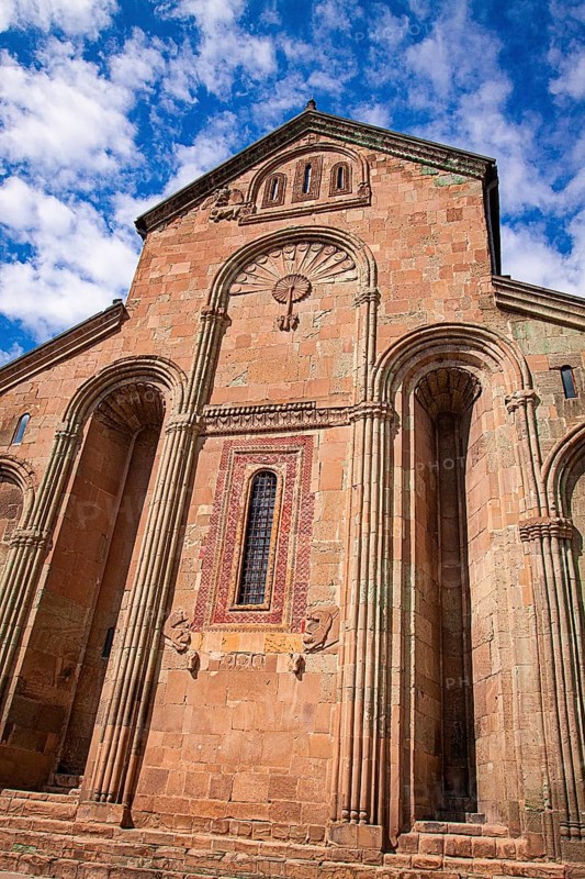 Svetitskhoveli, the main patriarchal cathedral of the Georgian Orthodox Church, erected in honor of the twelve Apostles in Mtskheta. It has been a UNESCO World Heritage Site since 1994