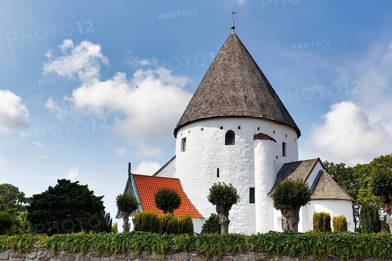Saint Ols Church, round church, fortified church, Olsker, Bornhom, Denmark