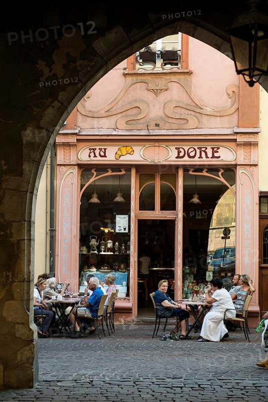 Art Nouveau bakery, Old Town, Colmar, Alsace, France